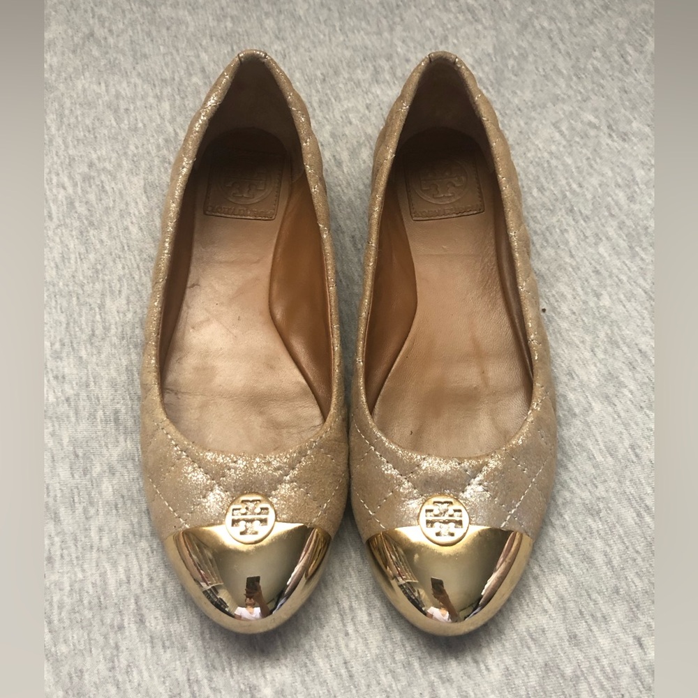 Tory Burch Women's Kaitlin Skimmer Quilted Ballet Flats Royal Size: US 7M